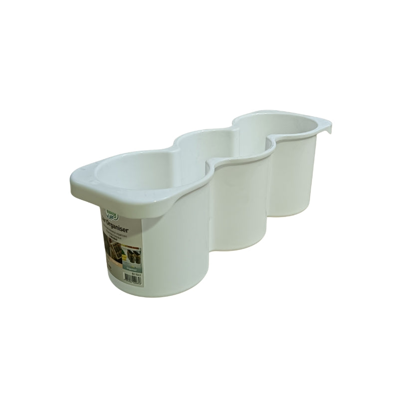 3 Jar Plastic Organiser