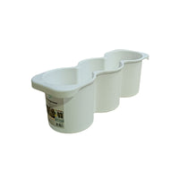 3 Jar Plastic Organiser