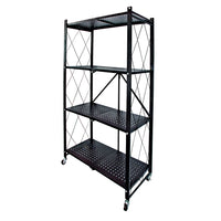 Foldaway Collapsible Storage Rack - Black