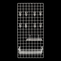 Metal Grid Board White - 95x45cm