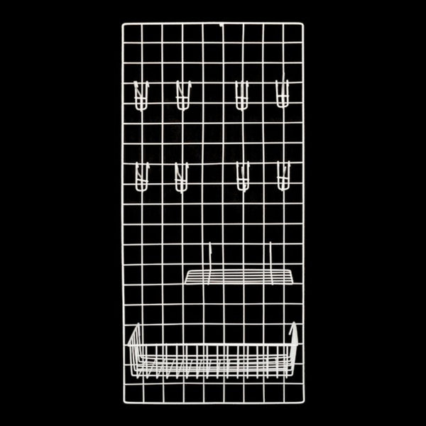 Metal Grid Board White - 95x45cm