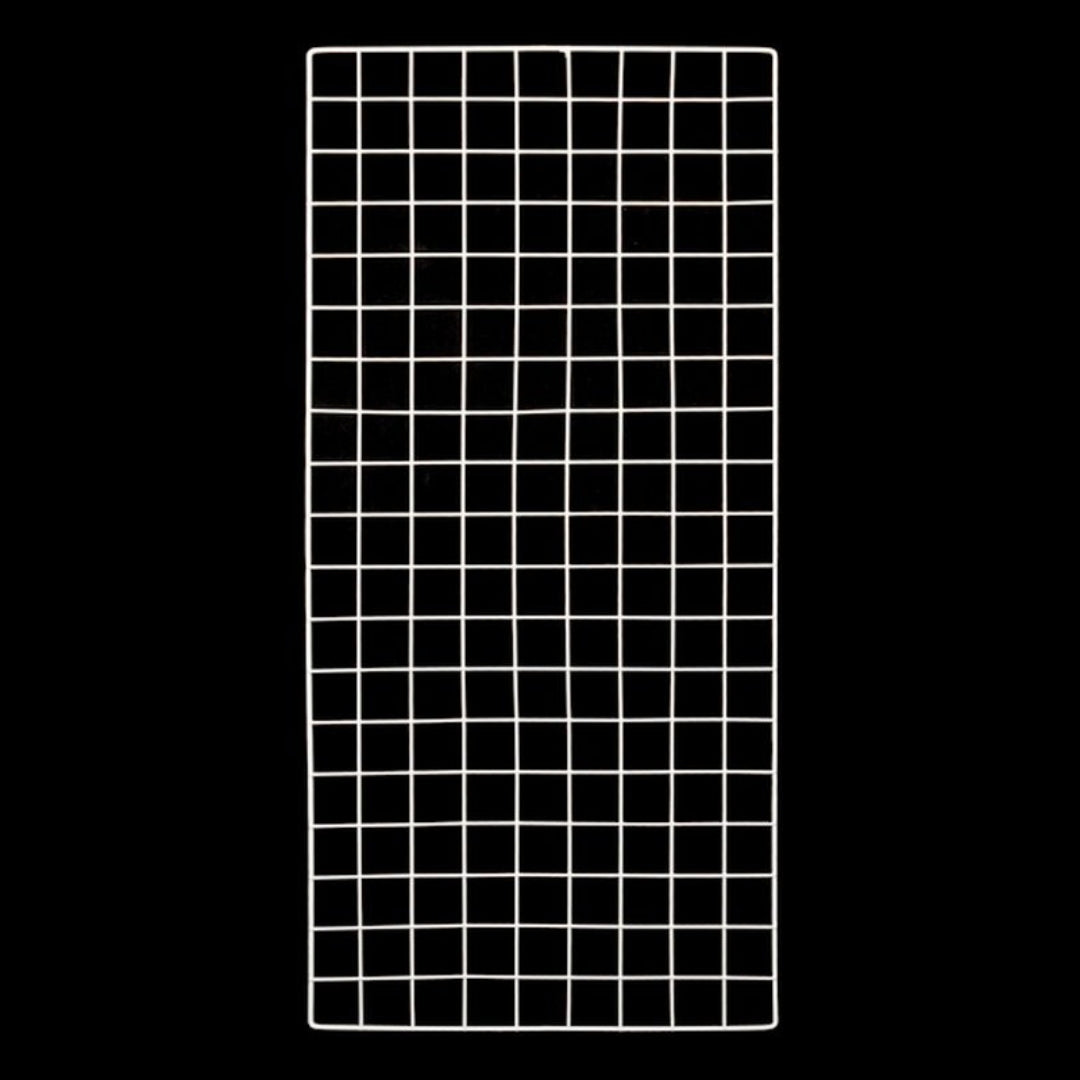 Metal Grid Board White - 95x45cm