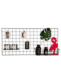 Metal Grid Board Black - 95x45cm