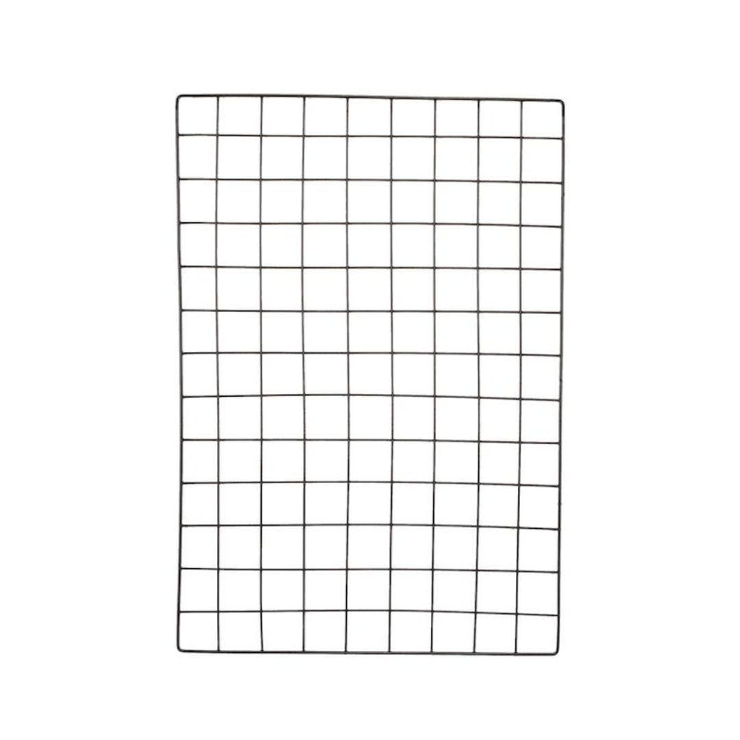 Metal Grid Board Black - 65x45cm
