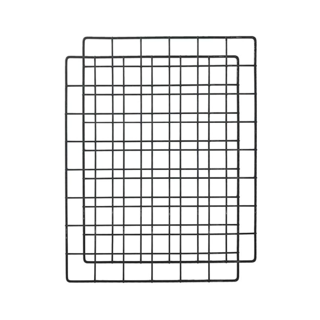 Metal Grid Board Black - 65x45cm