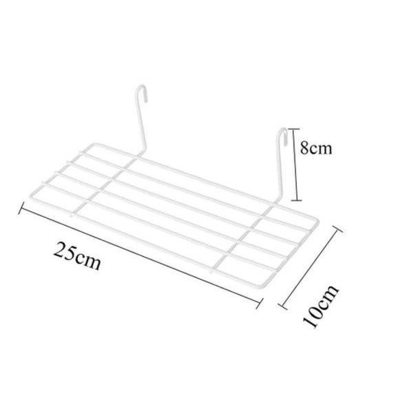 Metal Grid Shelf – White
