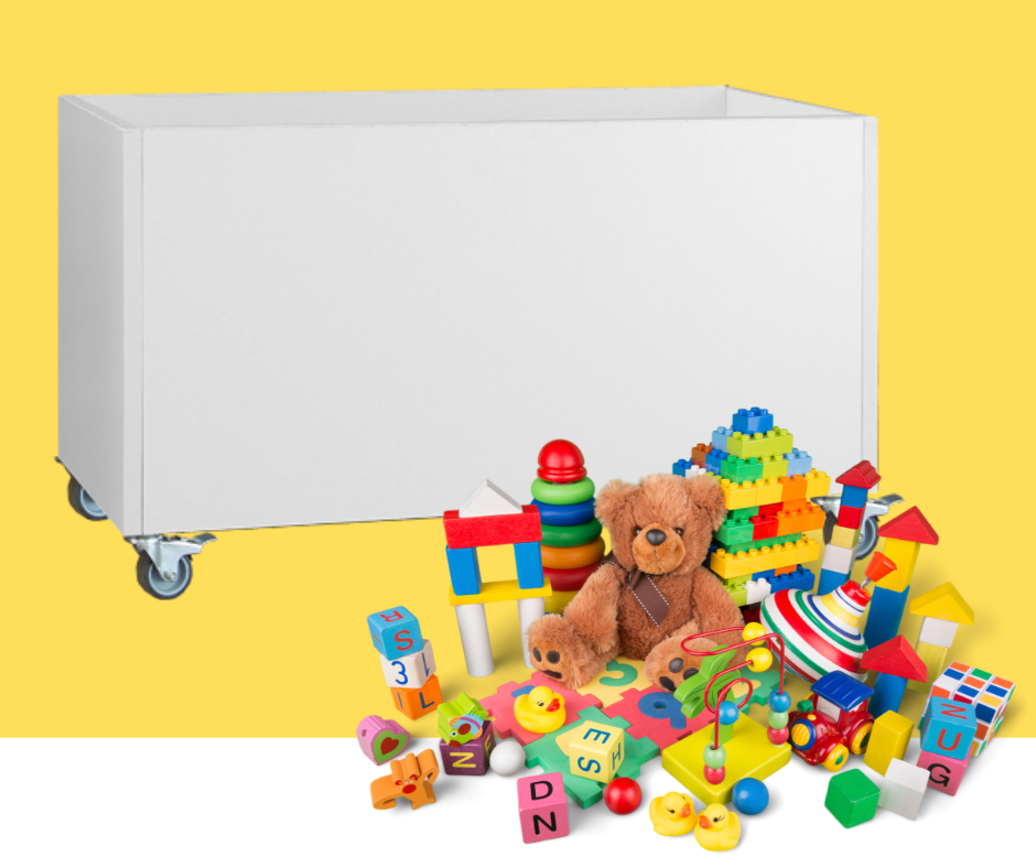 Wilbur Warthog's Deep Toy Box on Castors