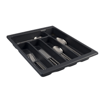 Charcoal Moulded Cutlery Tray (450)
