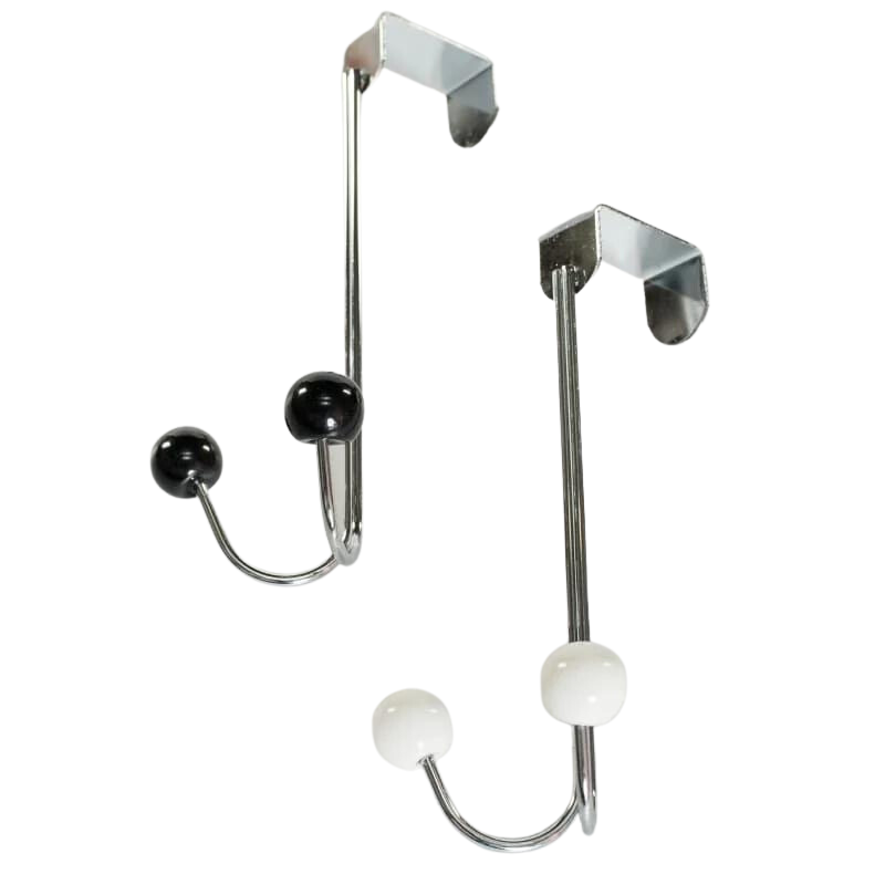 Over-door Chrome Hooks