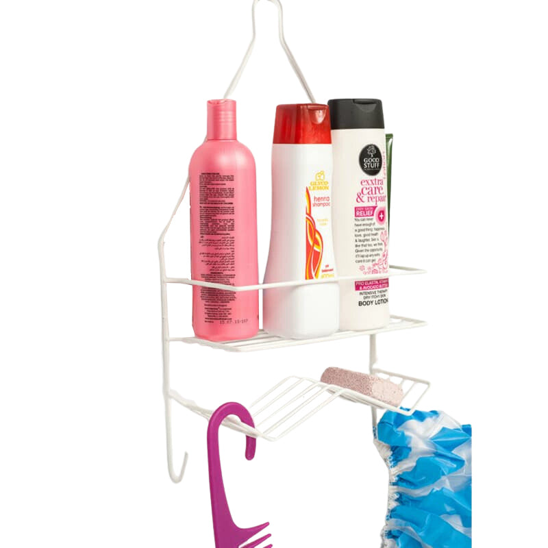 Shower Caddy with 2 HooksBathroom Home Organise UCAN