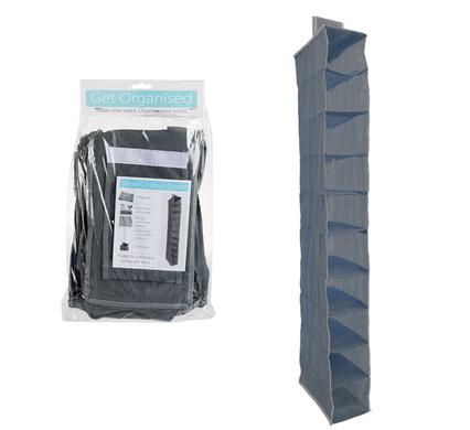 Budget Hanging Shoe Organiser - 10 Division