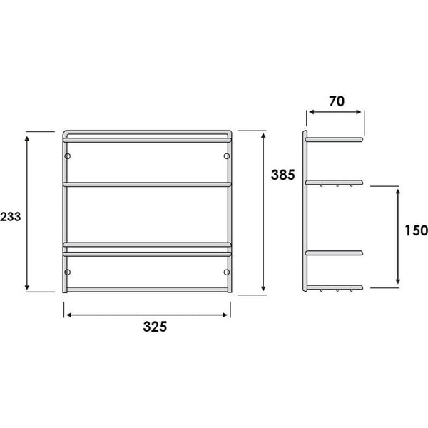 2-Tier Chrome Spice Rack
