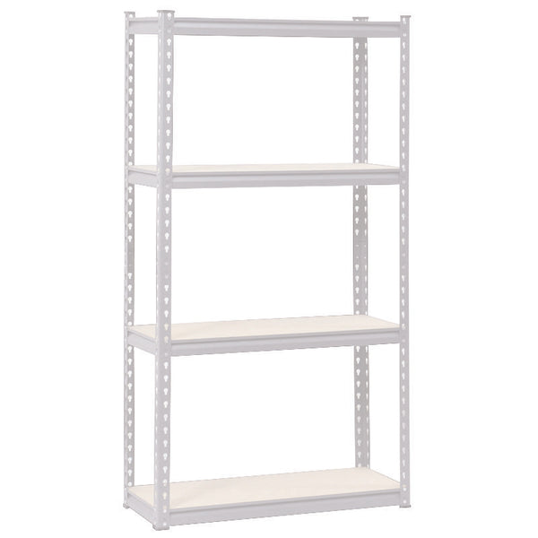 4-Tier Metal Stand with MDF Shelves