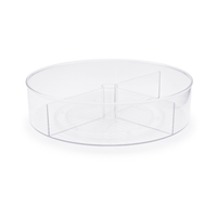 Acrylic Lazy Susan with Divisions