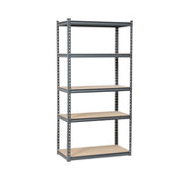 5-Tier Metal Stand with MDF Shelves