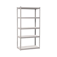 5-Tier Metal Stand with MDF Shelves