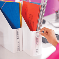 Brother 24mm Black on White Label Tape