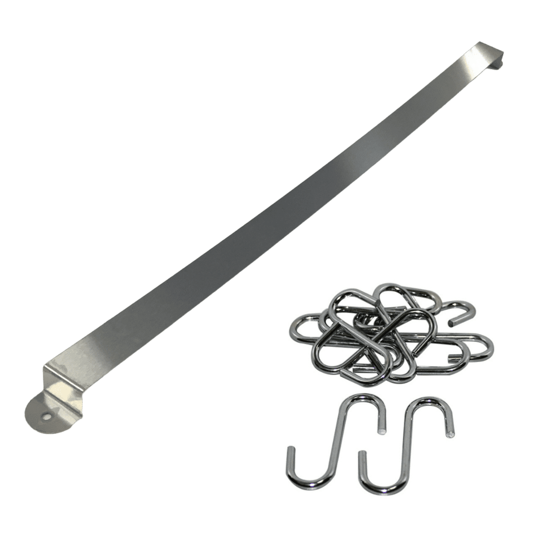 Stainless Steel Midway Rail with Hooks