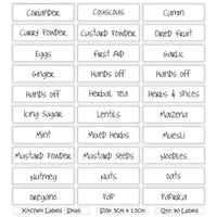 Kitchen Labels - small