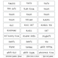 Kitchen Labels - small
