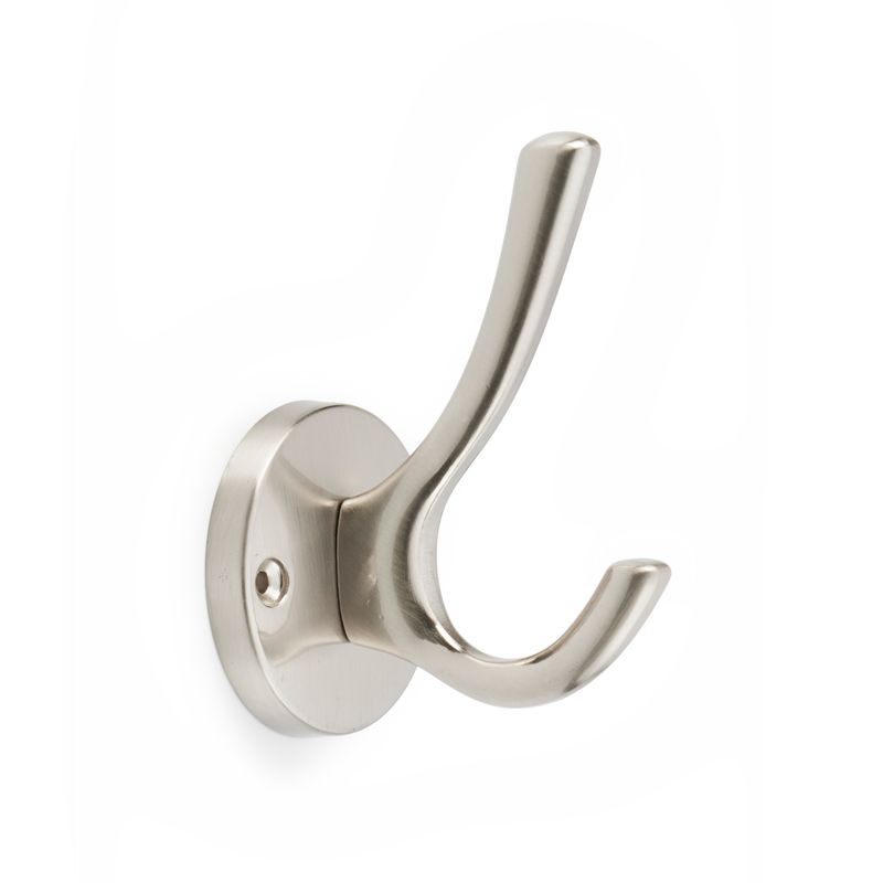 Modern Hat & Coat Hook - Nickel