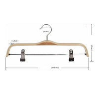 Pack of 10 Laminated Wood Clip Hangers – Adult Size