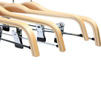 Pack of 10 Laminated Wood Clip Hangers – Adult Size