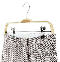 Pack of 10 Laminated Wood Clip Hangers – Adult Size