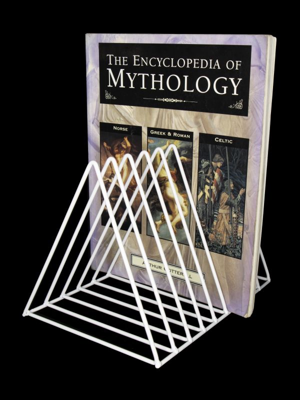 Triangular Metal Stand with Dividers