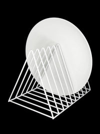 Triangular Metal Stand with Dividers