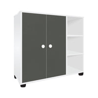 Free Standing 2 Door Unit with Open Shelves - VN7