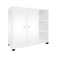 Free Standing 2 Door Unit with Open Shelves - VN7