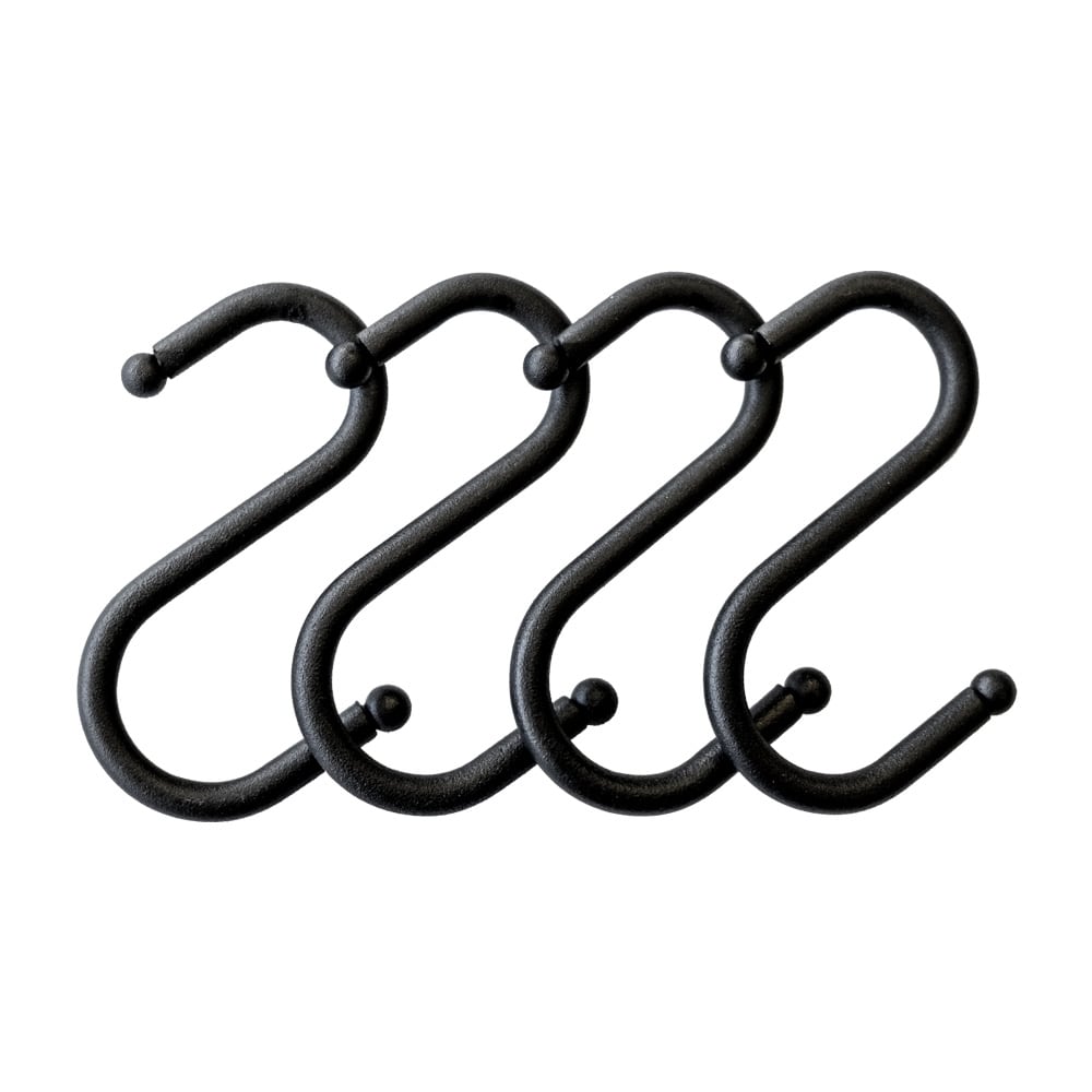 Black Powder-coated S-Hook Pack