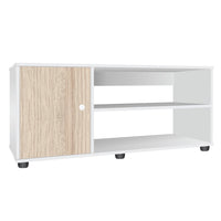 TV Unit with 2 Open Shelves & Cupboard