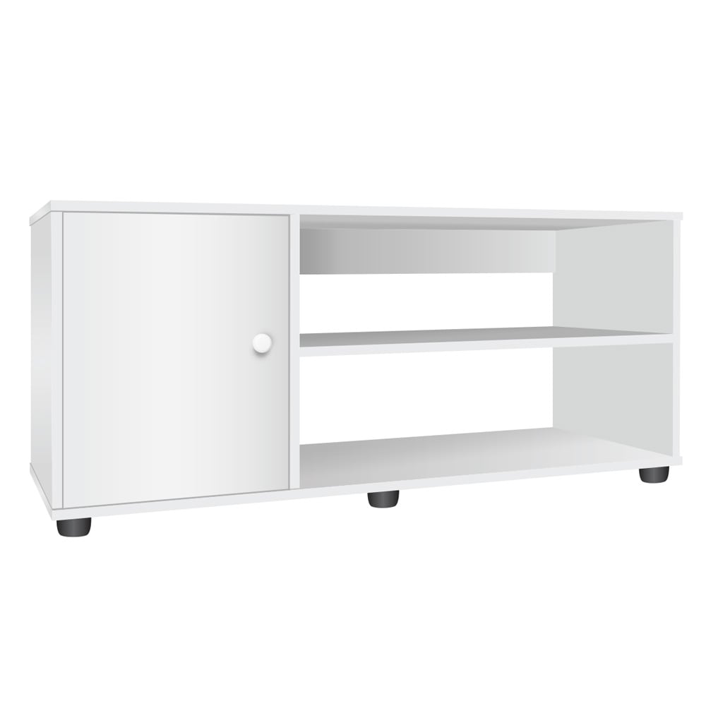 TV Unit with 2 Open Shelves & Cupboard