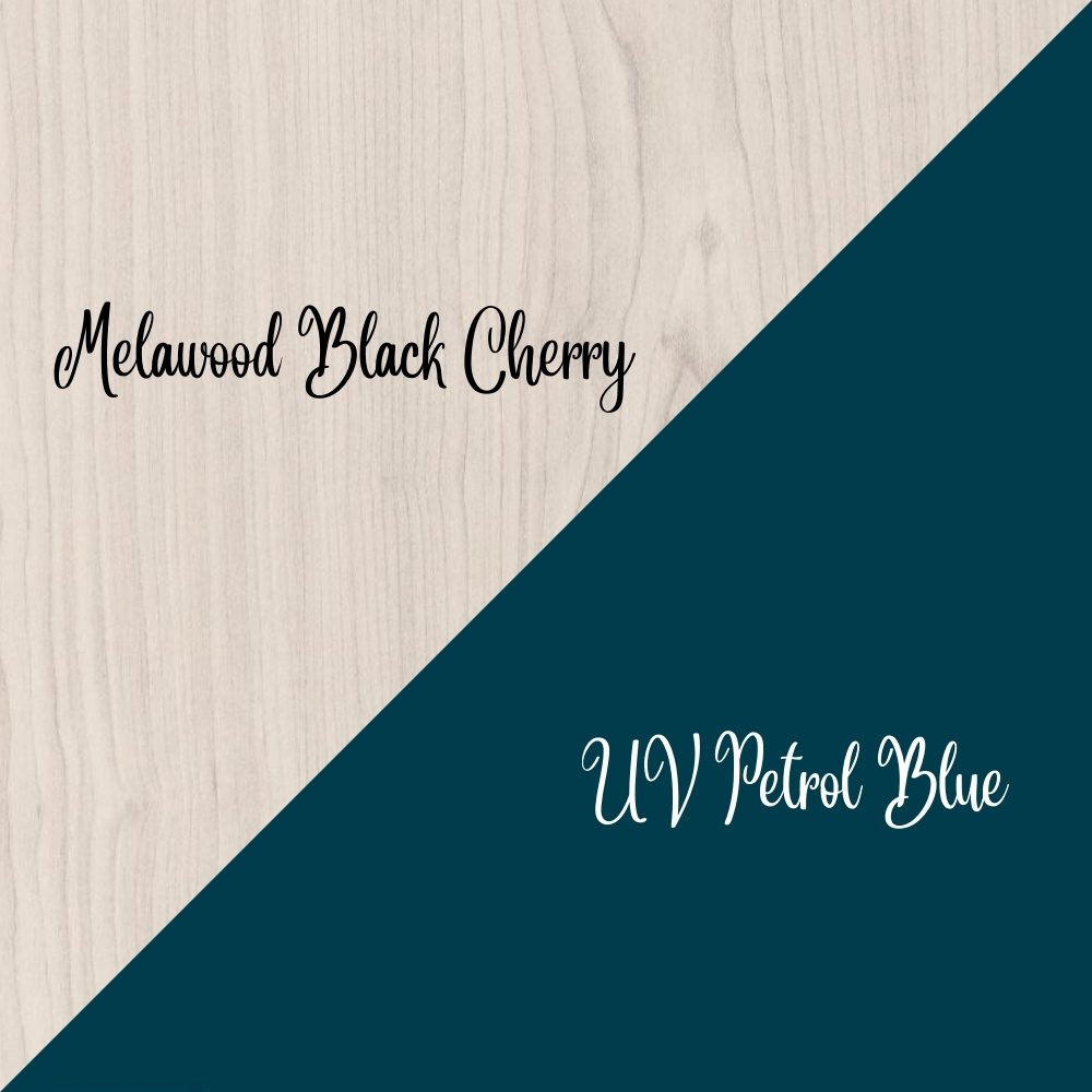 UV Petrol Blue & Black Cherry