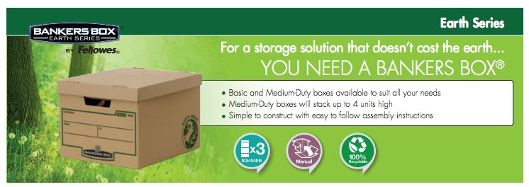 Bankers Box® Earth Series Standard Storage Box - 2pk
