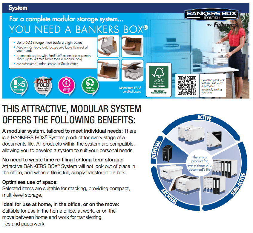 Bankers Box® System Series Large Storage Box - 2pk