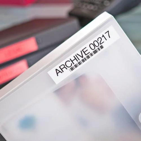 Brother 24mm Black on White Label Tape