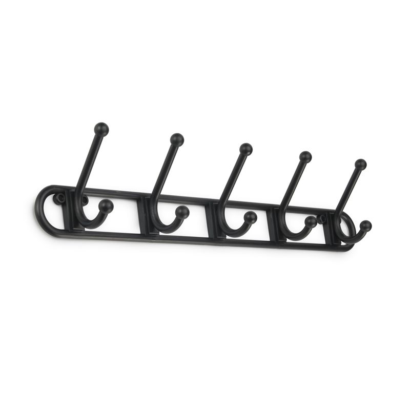 Plastic 5 Hook Coat Rack