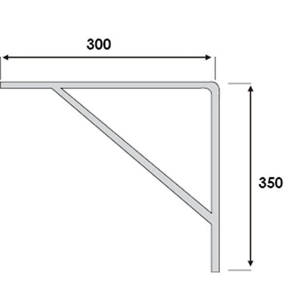 Heavy Duty Shelf Bracket 300x350