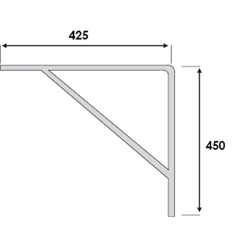 Heavy Duty Shelf Bracket 425x450