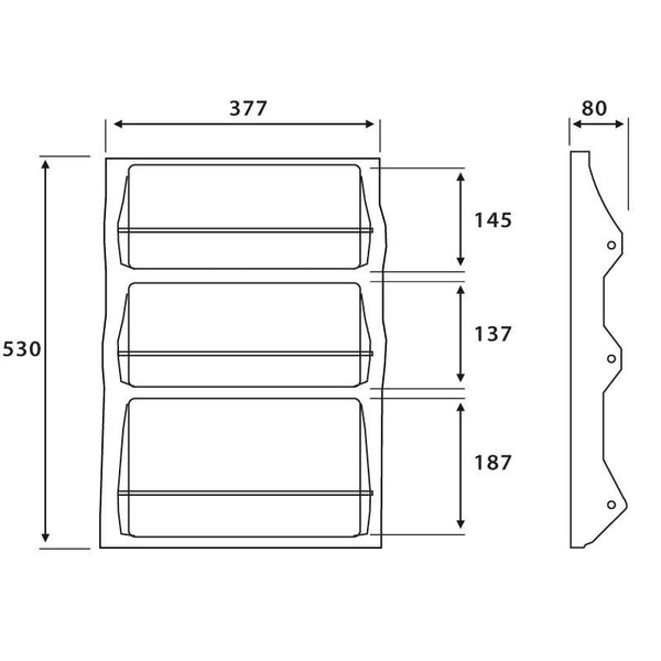 Plastic Molded Spice Rack