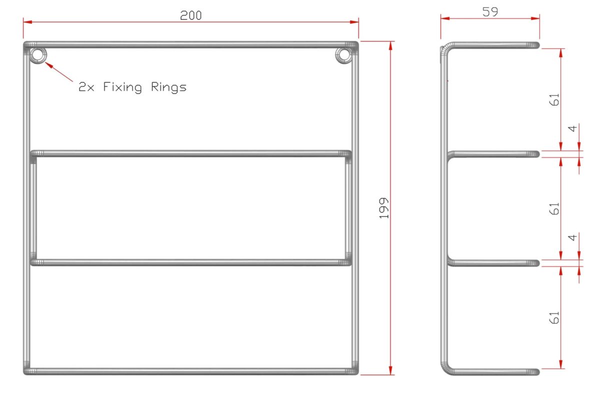 Stainless Steel Wrap Rack