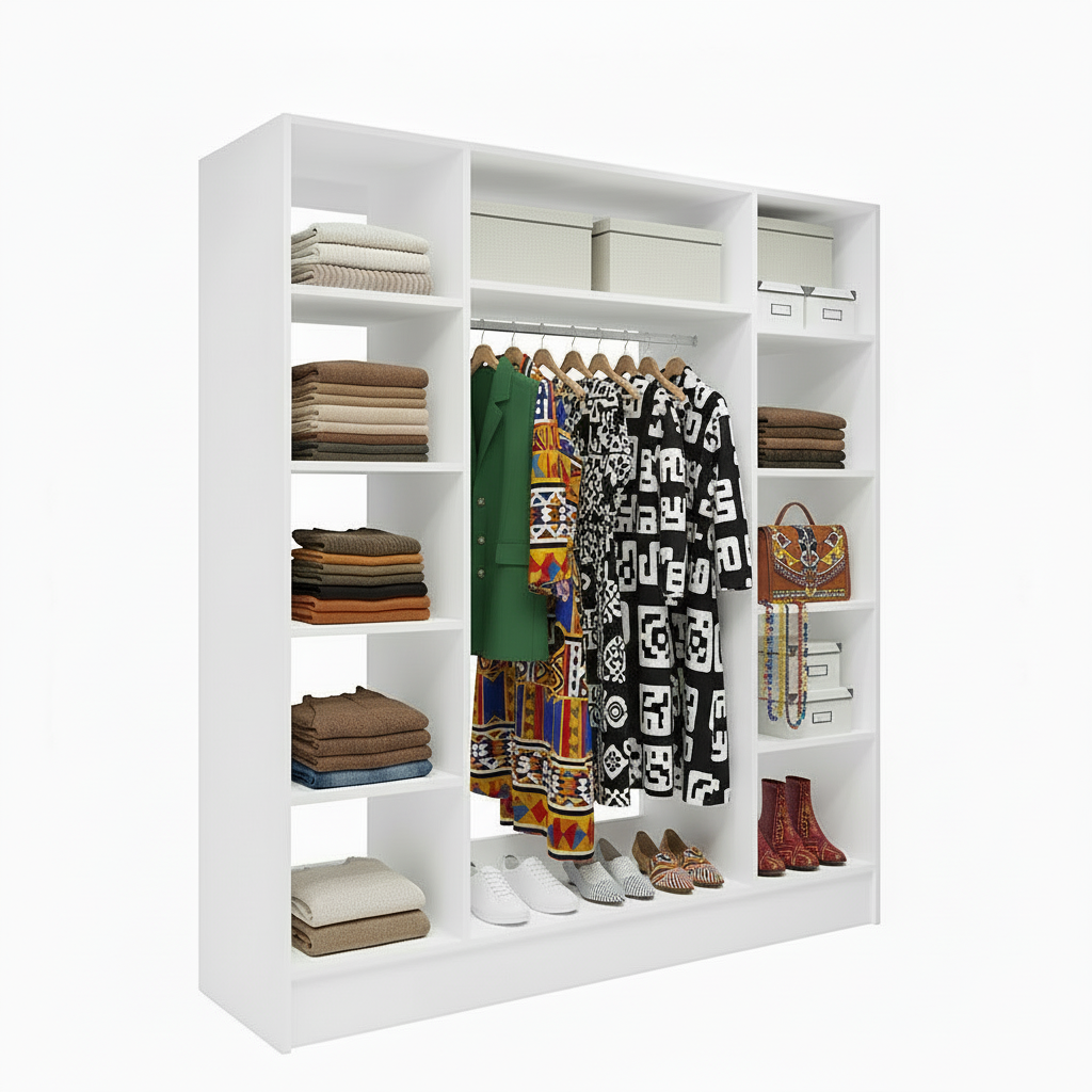 4-Door Built in Cupboard carcass only (no doors)