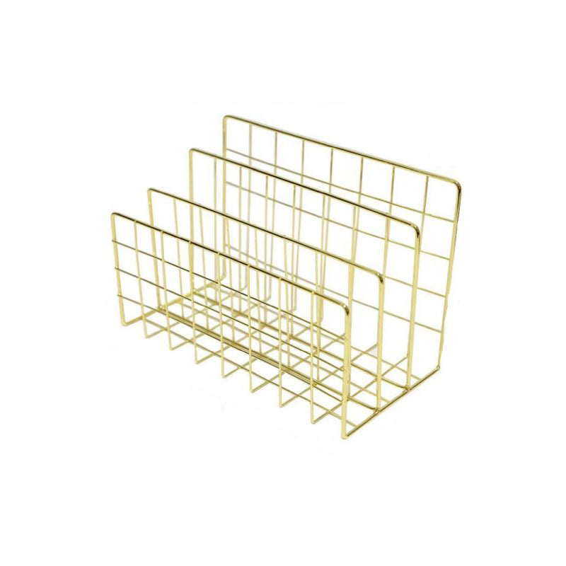 Desktop Metal Divider Stand - Gold - Office Organiser UCAN