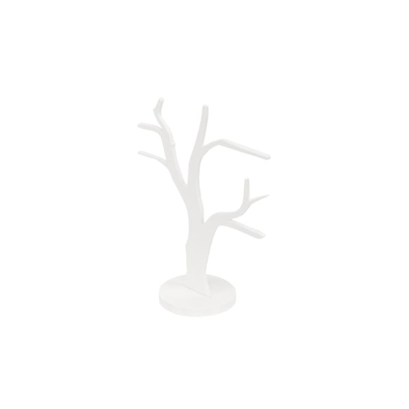 Modern Acrylic Jewellery Display Tree - White