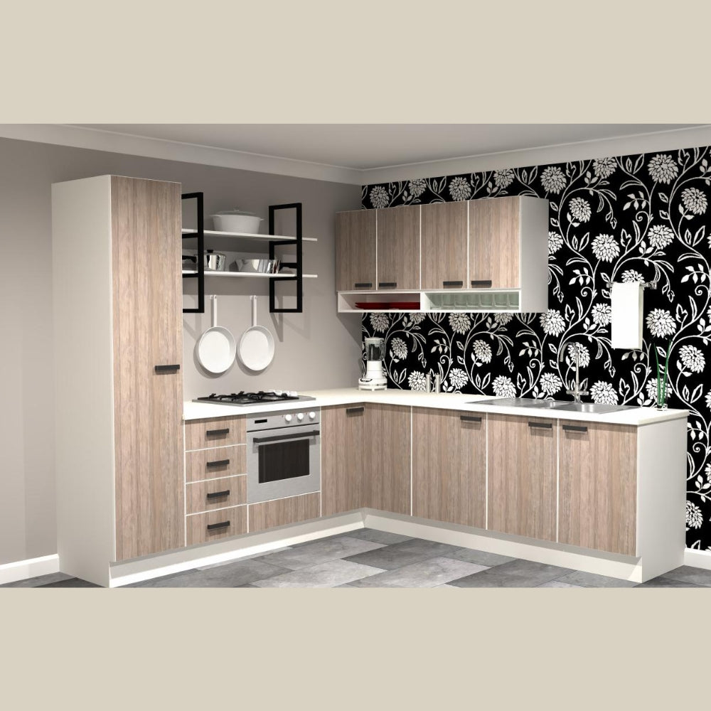 Modern Corner Tia Starter Kitchen Cupboards Flatpack DIY UCAN