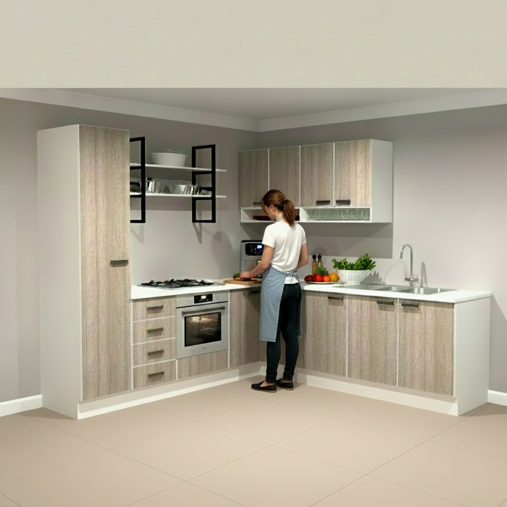 Modern Corner Tia Starter Kitchen