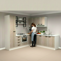 Modern Corner Tia Starter Kitchen